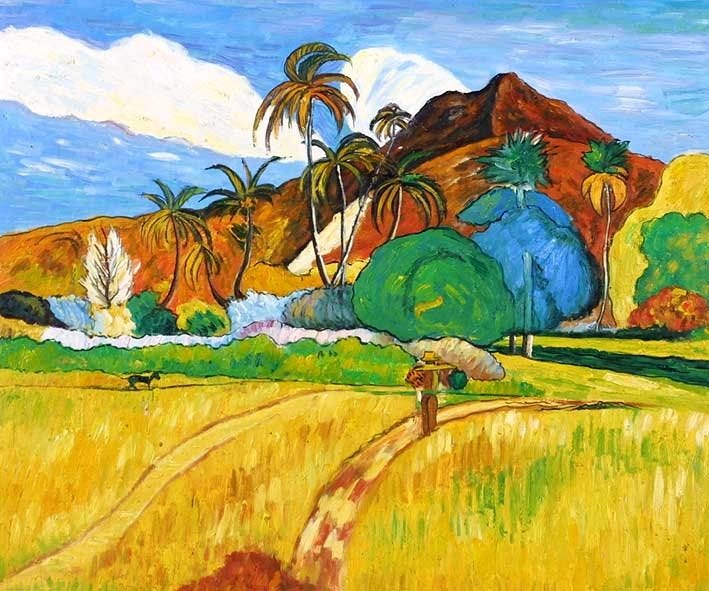 Tahitian Landscape by Paul Gauguin