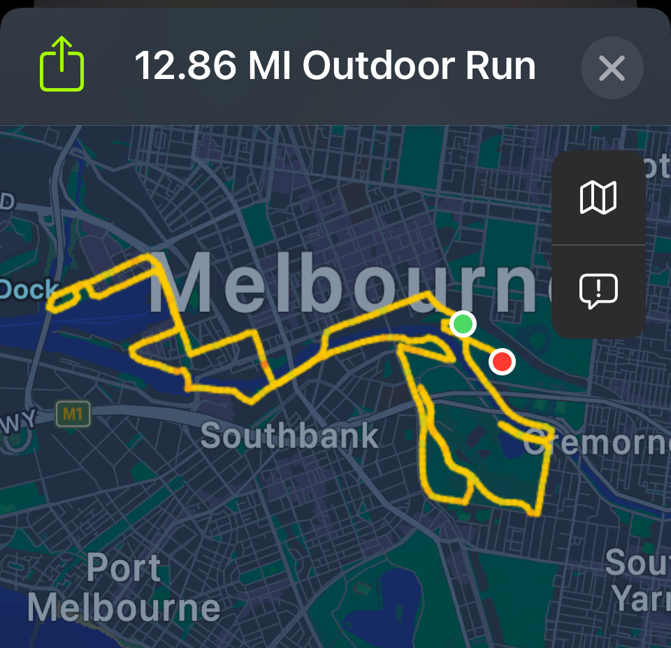 Run Melbourne Half Marathon course