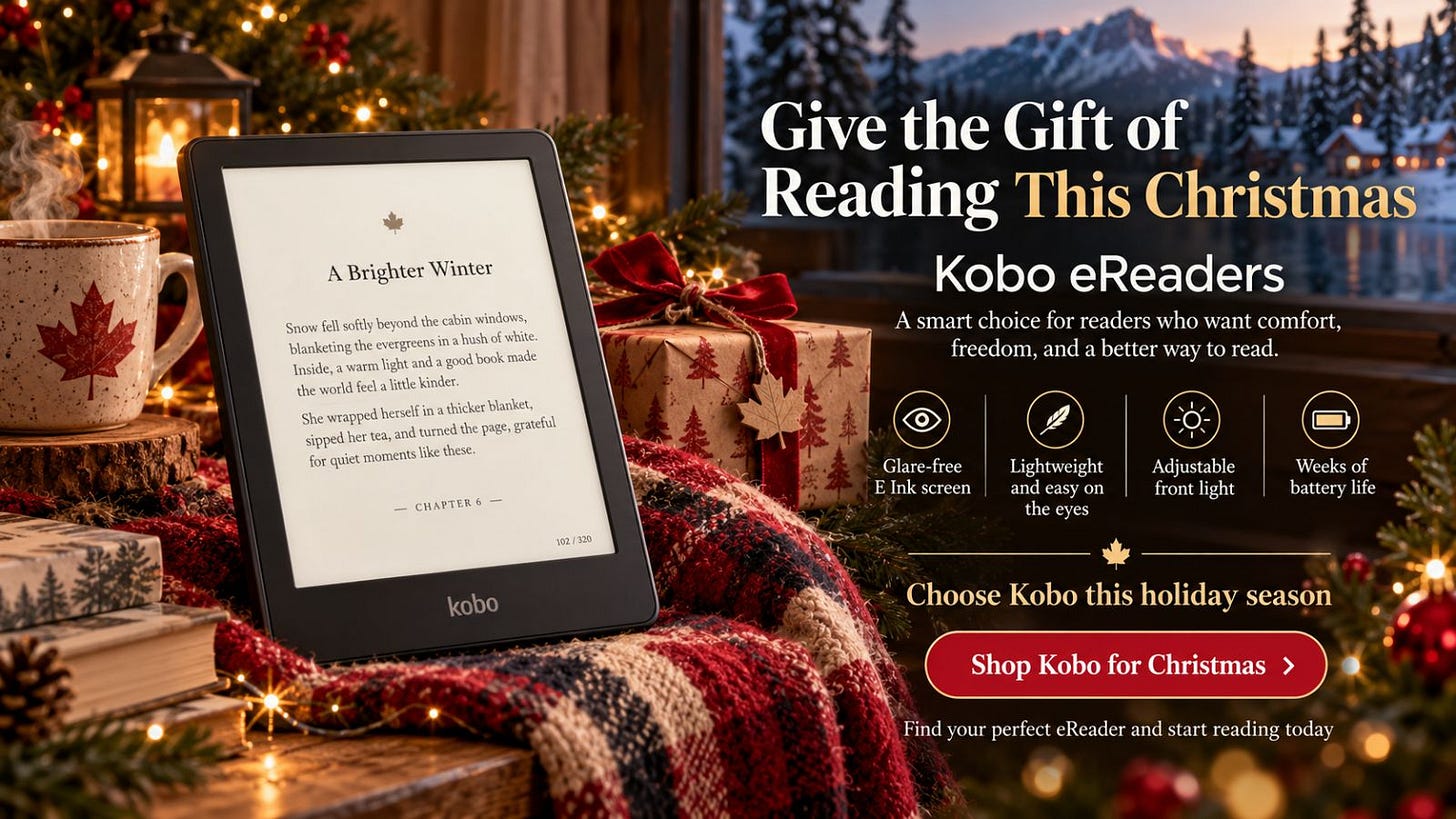 Treat yourself to a Kobo, via this affiliate link!