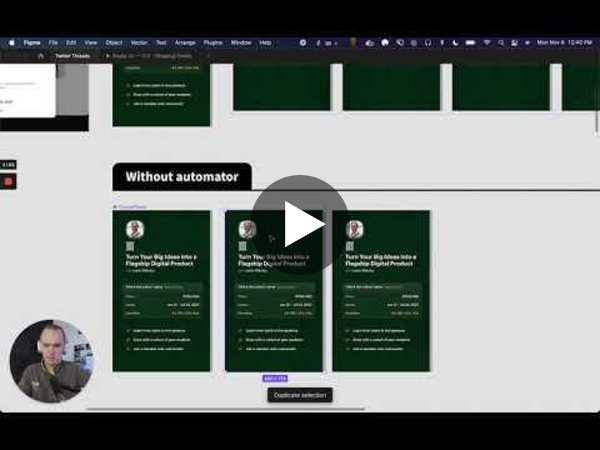 Using the Automator plugin in Figma