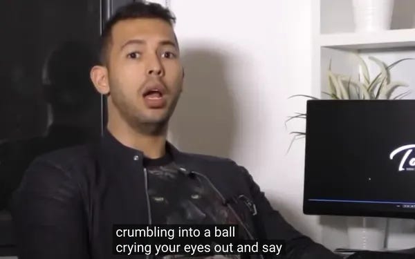 Misogynistic Rape Enthusiast Andrew Tate Tops 'New Bestsellers' On Substack