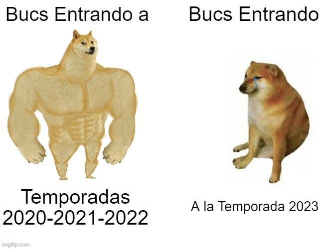 Bucs meme Temporada 2023