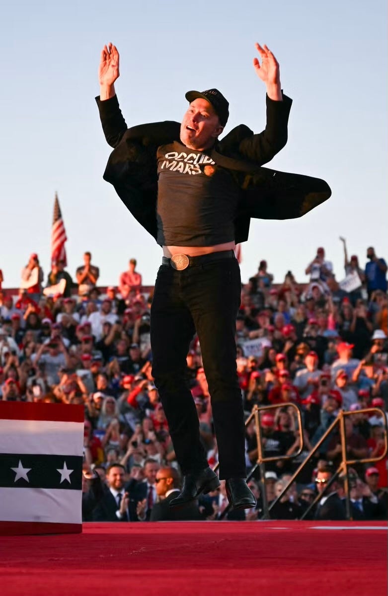 Elon jumping Elon jumping