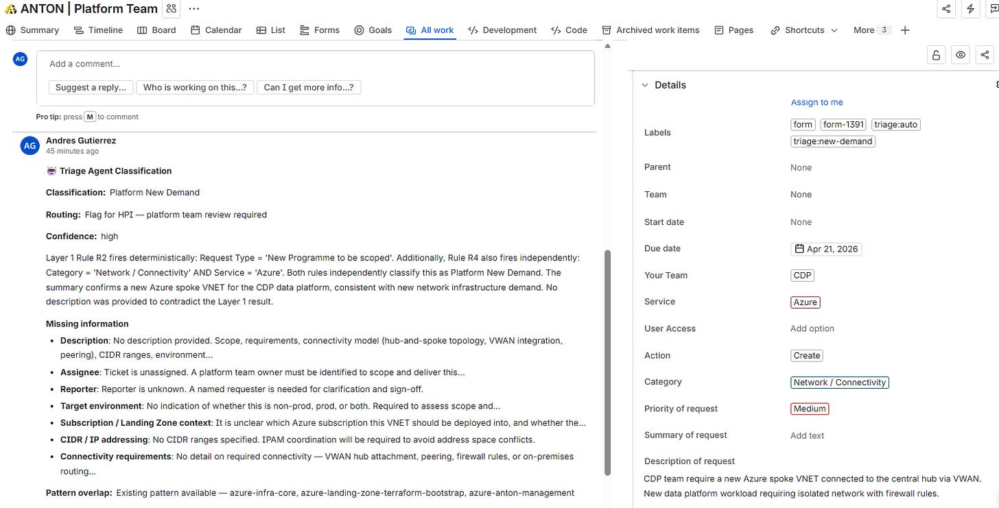 New demand example in Jira