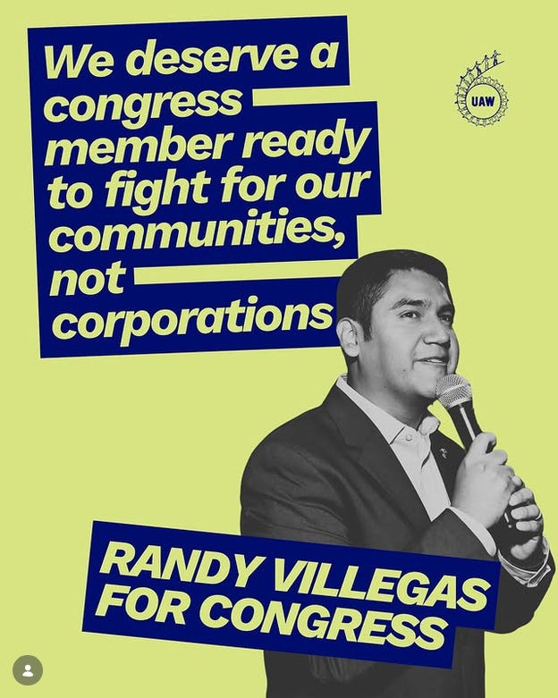 We deserve a congress member ready to fight for communities, not corporations. Randy Villegas for Congress. We deserve a congress member ready to fight for communities, not corporations. Randy Villegas for Congress.