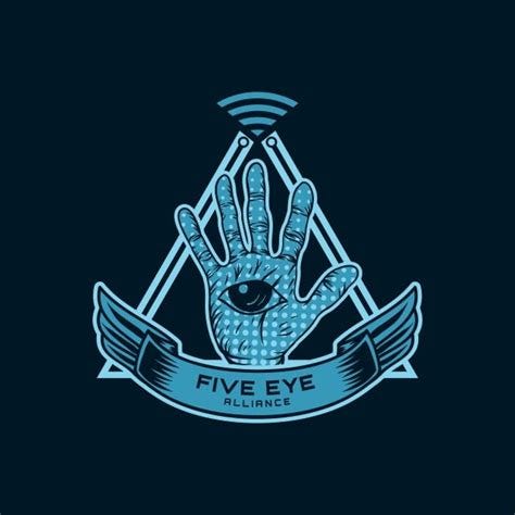 High Five Illustration Vector Hd PNG Images, Five Eye Alliance Spy Vector Illustration, Abstract ...