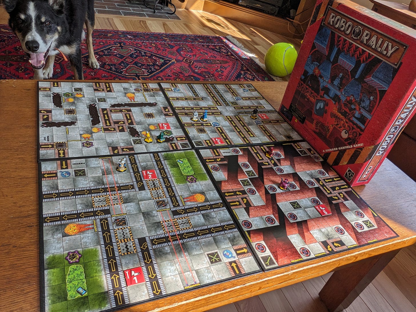 Game board setup for Robo-Rally