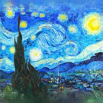La Nuit étoilée (1889) de Vincent Van Gogh