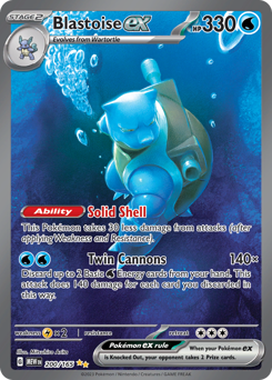 Blastoise ex — 151, 200/165