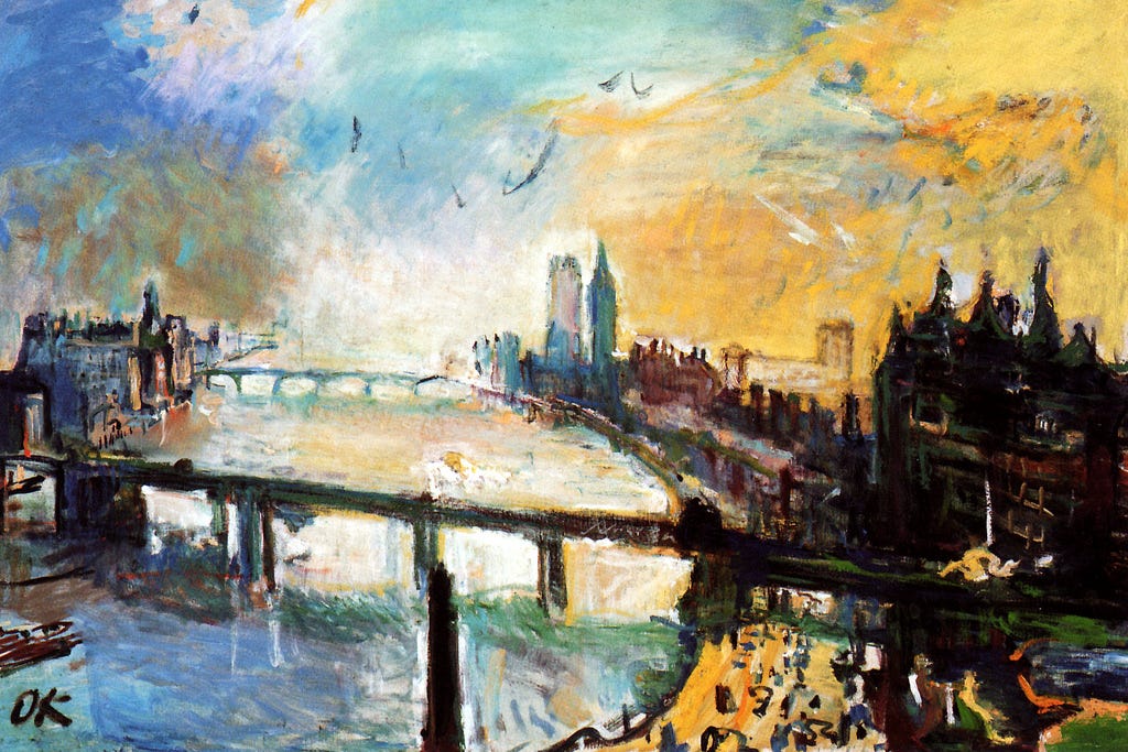 r/museum - Oskar Kokoschka - London, Small Thames Landscape (1926) r/museum - Oskar Kokoschka - London, Small Thames Landscape (1926)