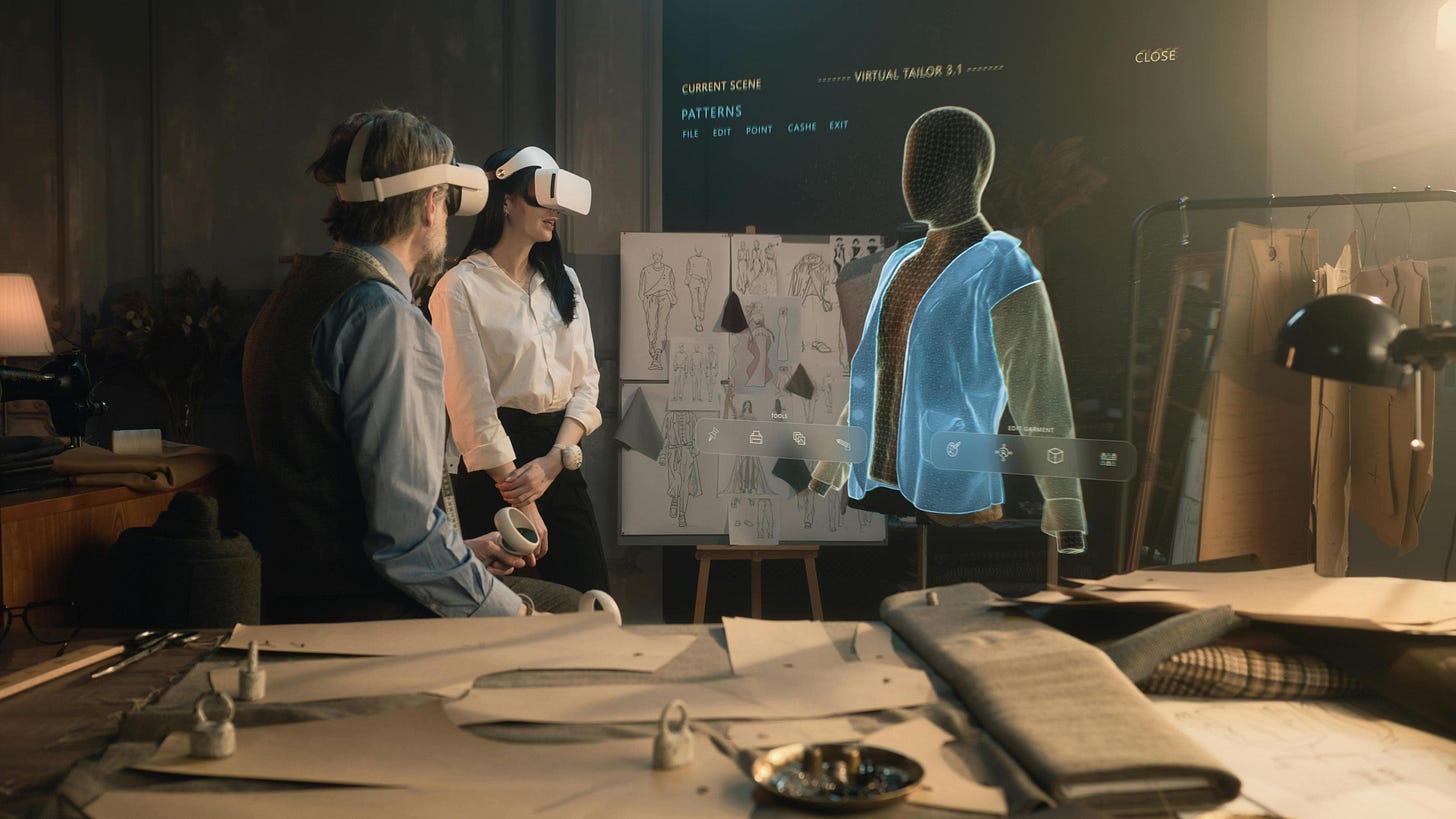 virtual reality,visualization,modeling,data,software,gadget,augmented reality,graphics,program,atelier,experience,vr goggles,3d,meta universe,controllers,female,app,3d animation,workshop,ar,style,vr,device,male,woman,concept,hologram,pattern,tailor,interface,smart,glasses,metaverse,futuristic,modern,client,man,innovation,wearing,designer,technology,menu,clothes,designing,application,wireless,hi tech,vr headset,customer,fashion plywood wood vr headset adult male man person wristwatch people clinic