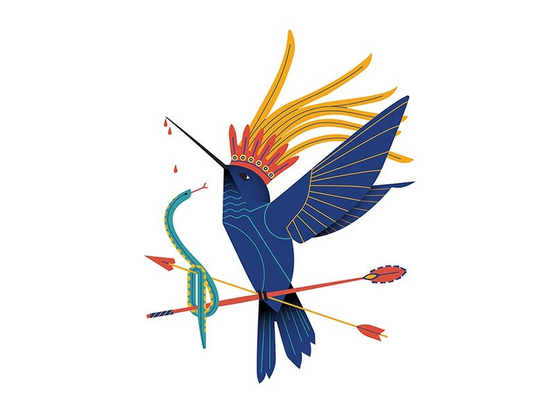 Huitzilopochtli by Amy Dozier on Dribbble