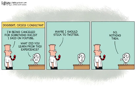 Editorial Cartoons about Scott Adams