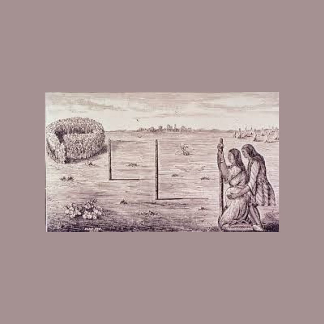 walking path for labor set with posts along the way a mother can use for support