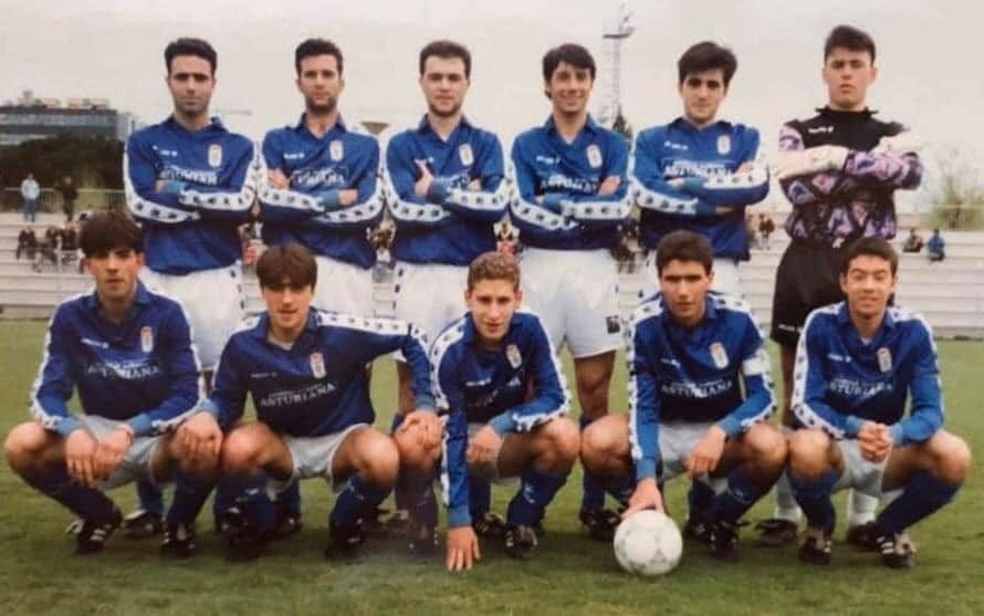 Equipo juvenil Sub-19 del Real Oviedo. Temporada 92-93. Ciudad Deportiva del Real Madrid.