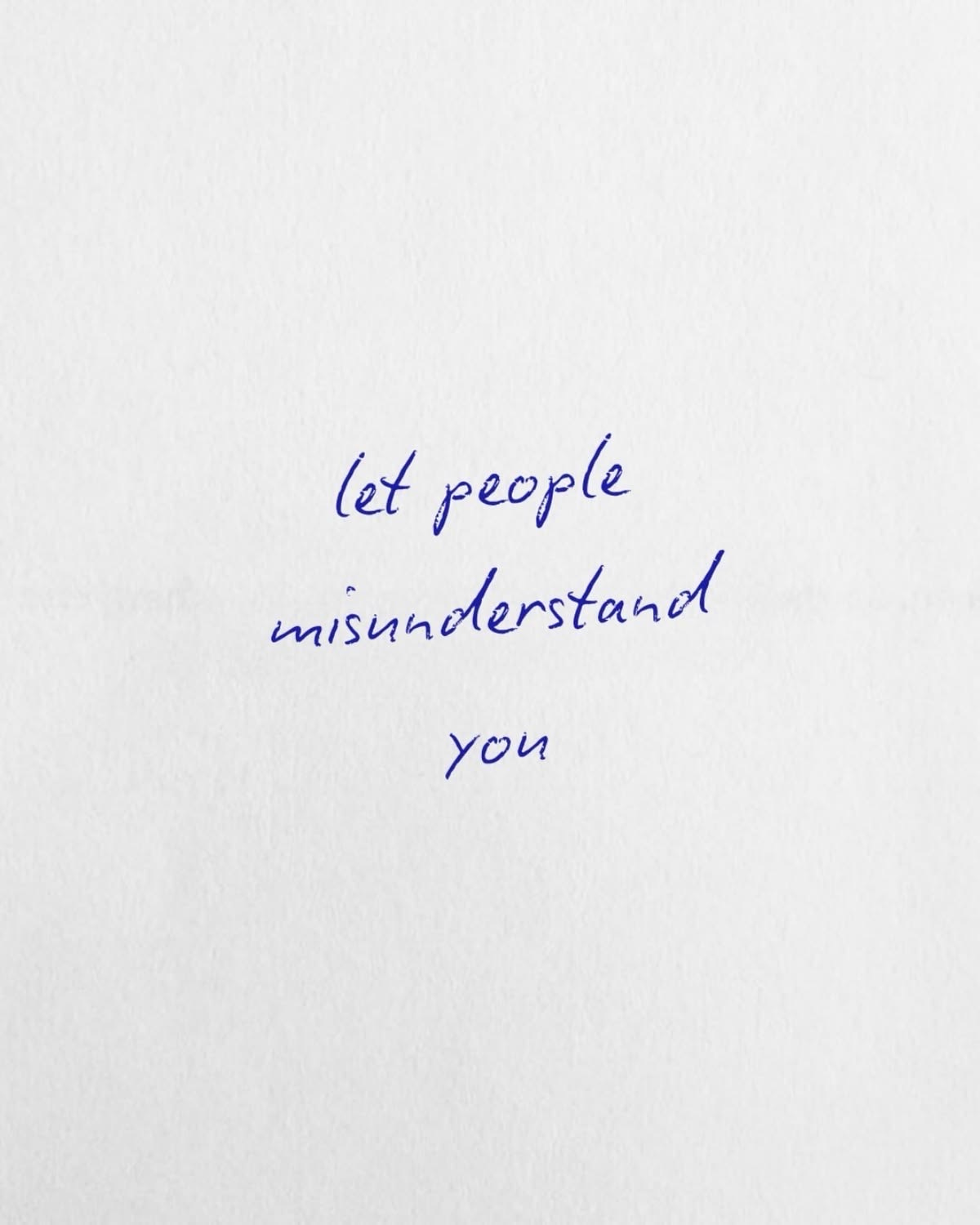 Pretty Misunderstood How to be okay with being misunderstood.