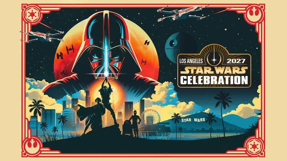 Star Wars Celebration Goes Hollywood with New 2027 Key Art