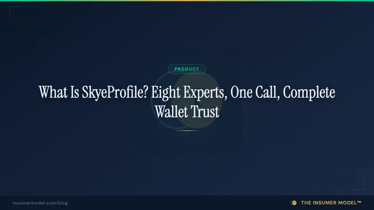 What Is SkyeProfile? Eight Experts, One Call, Complete Wallet Trust