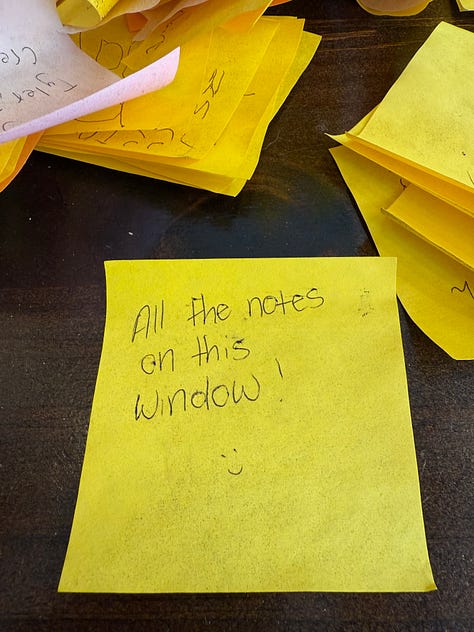 ignore the pollen collected on the stickies.  This prompt happening in the height of the Great Pollening.