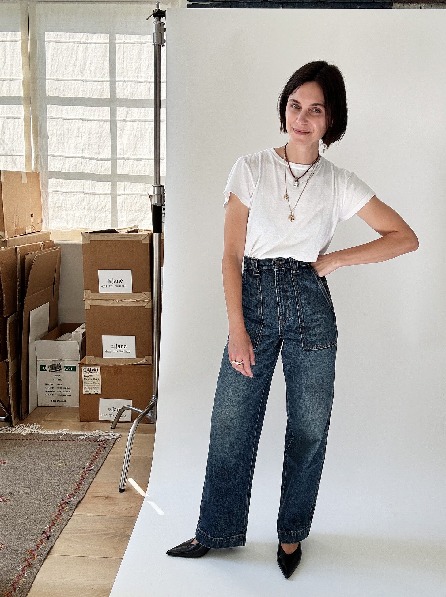 Khaite Hewitt high-rise jean