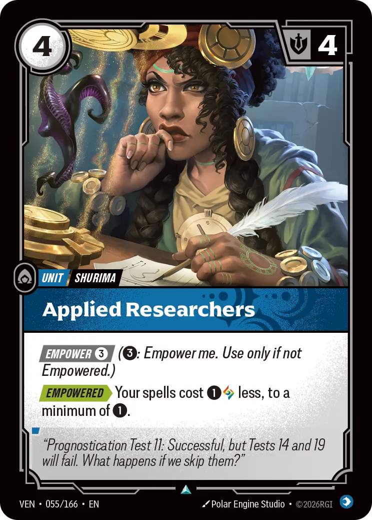 VEN-055 Applied Researchers Card - Riftbound TCG