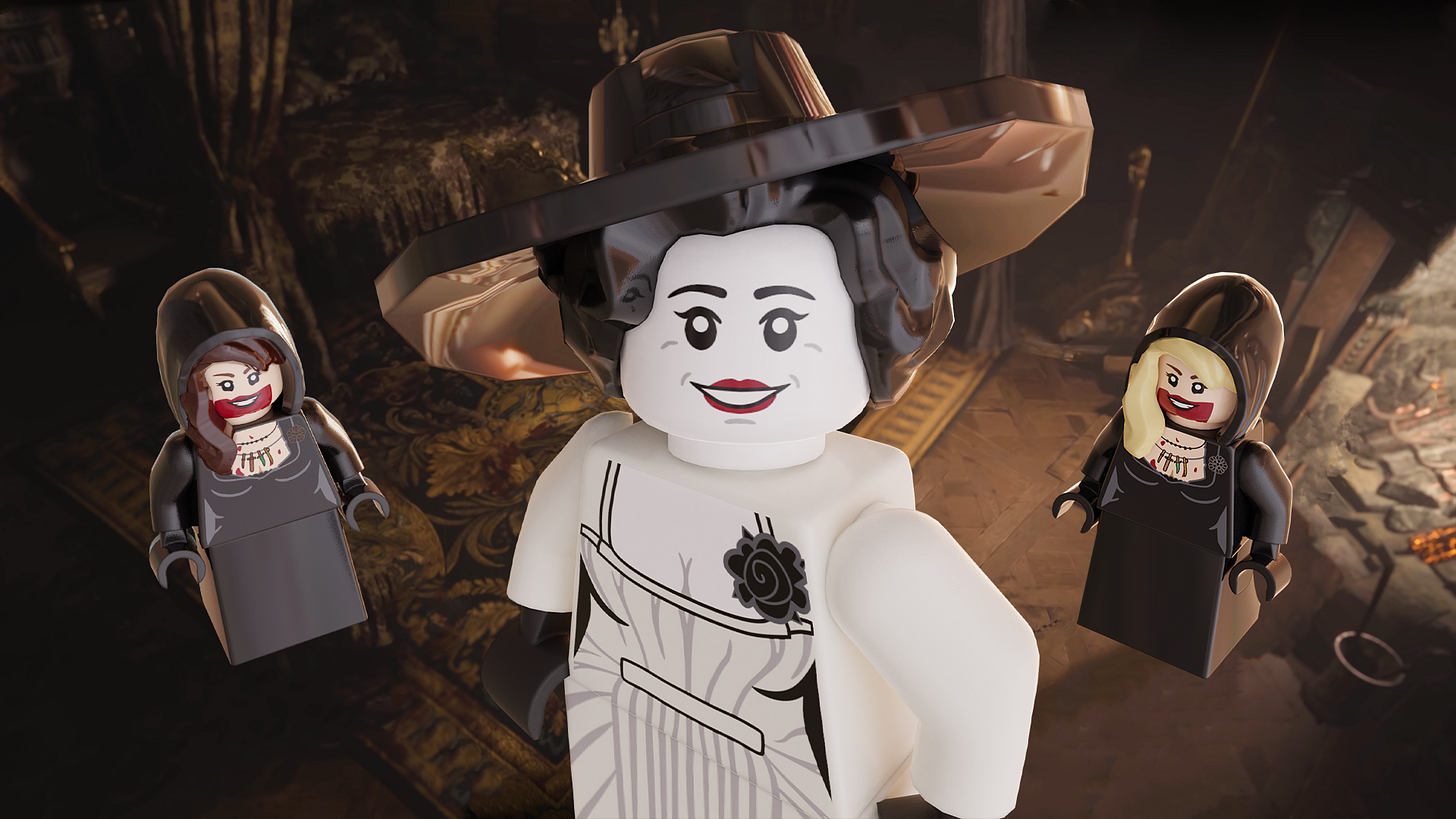 r/lego - Lego Resident Evil Village (+Comparison Shots) made by me :) [Rendered in Mecabricks / Blender]