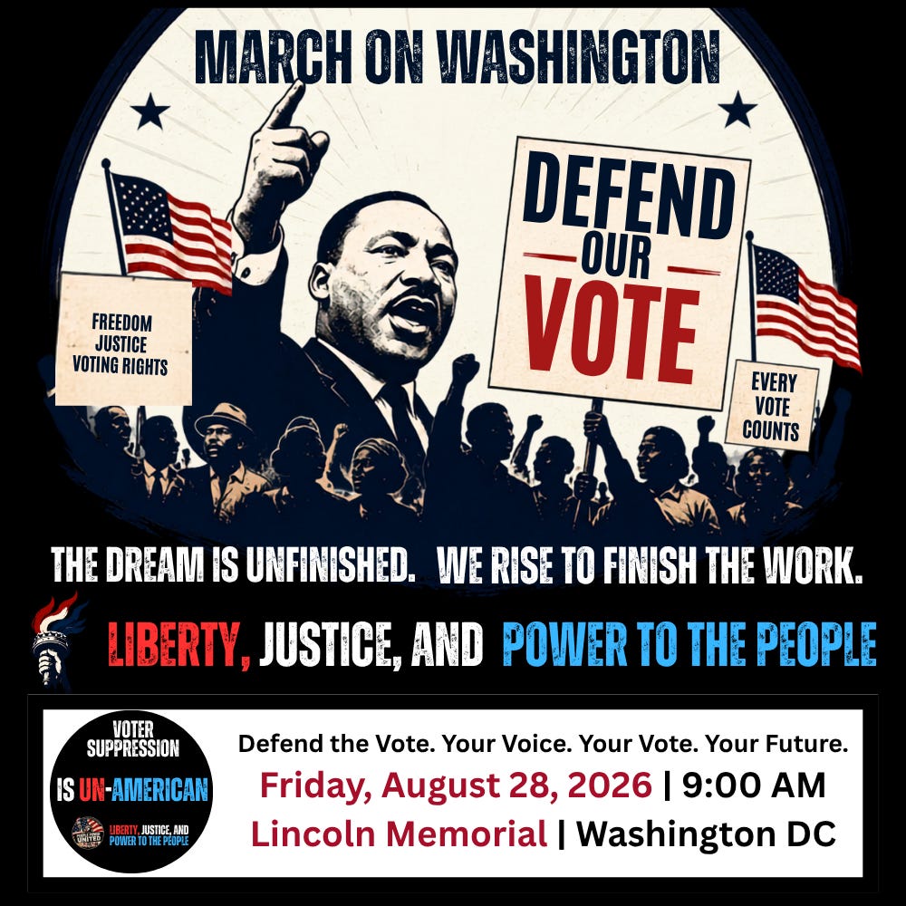 Join Us for the March on Washington: Defend the Vote Join Us for the March on Washington: Defend the Vote
