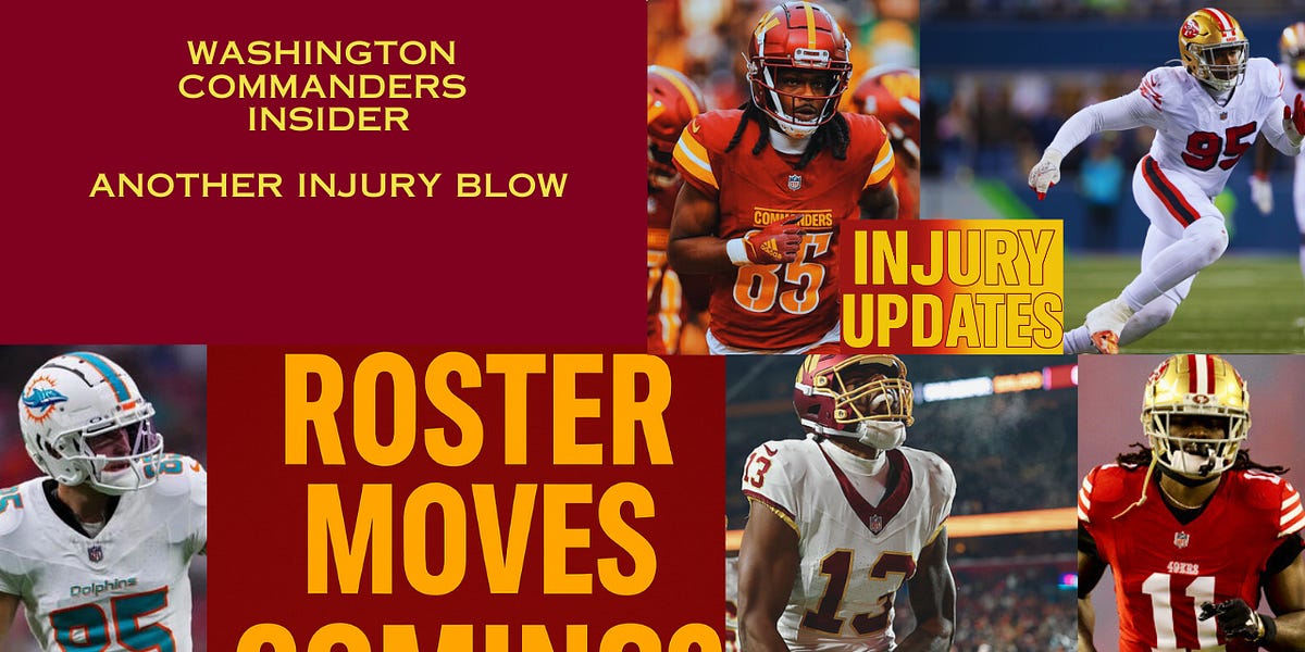 Another Injury Setback Raises Questions for the Commanders’ Offense