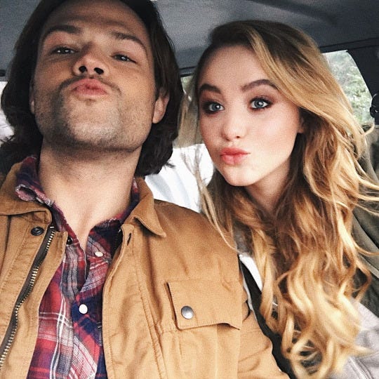 kathryn newton with jared padalecki supernatural kissing kathryn newton with jared padalecki supernatural kissing