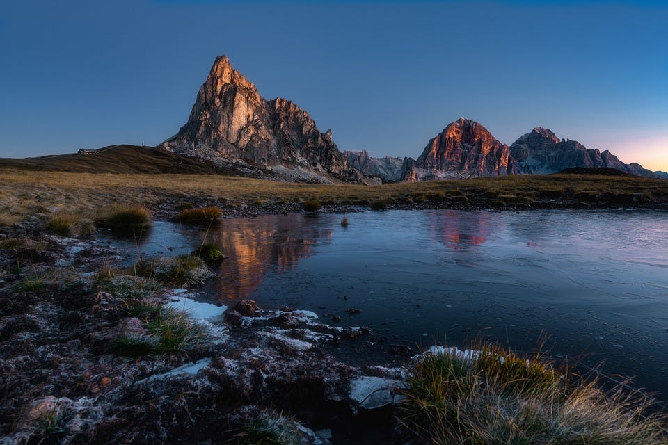 Italy, Mountains, Sunrise, Nature, Morning, Landscape