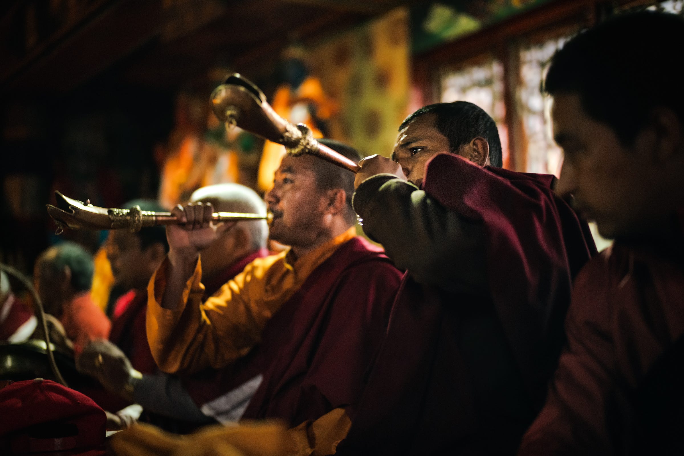 Early morning Puja. Early morning Puja.