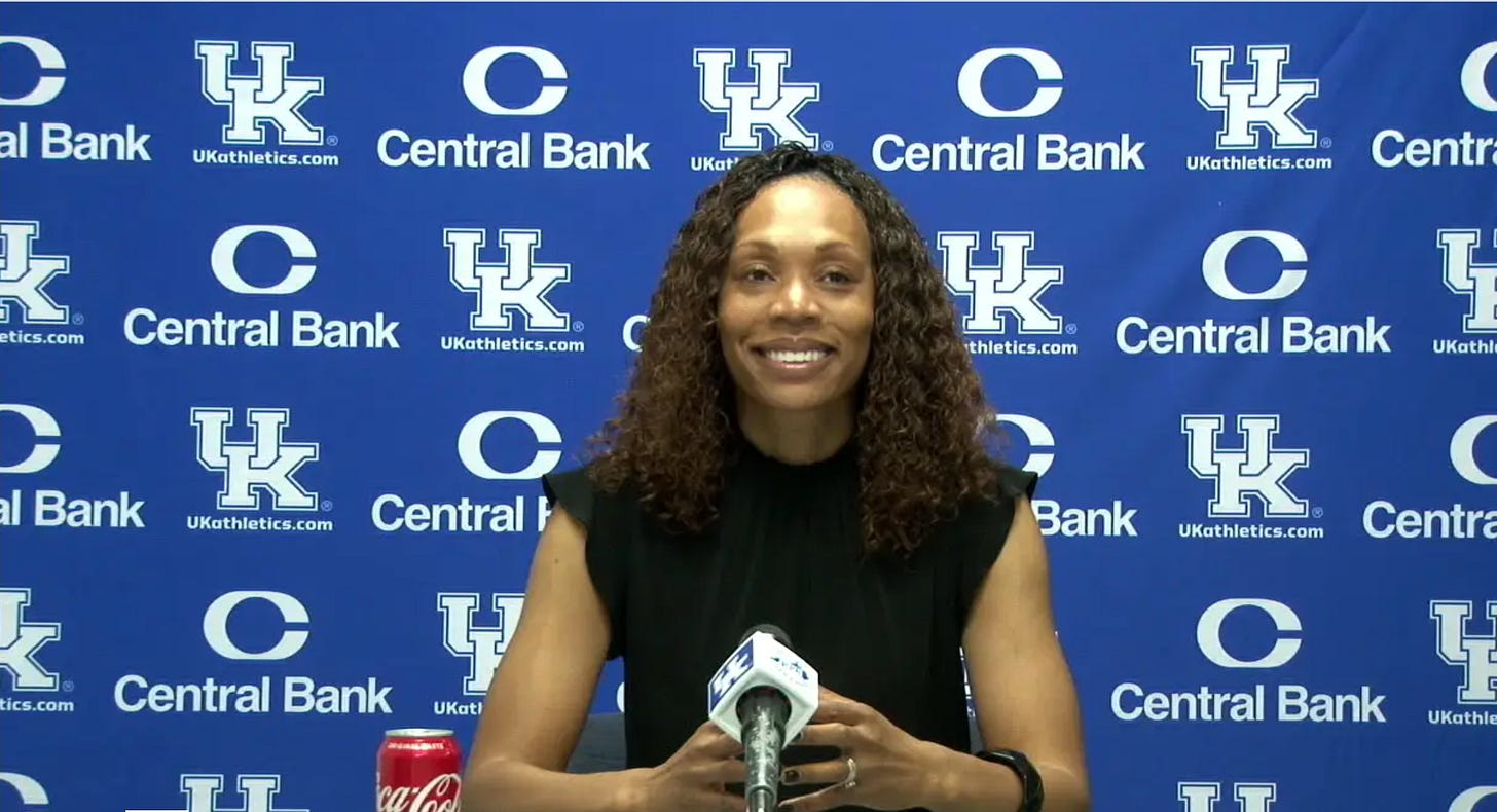 Kyra Elzy. (Screenshot from Kentucky Athletics Zoom)