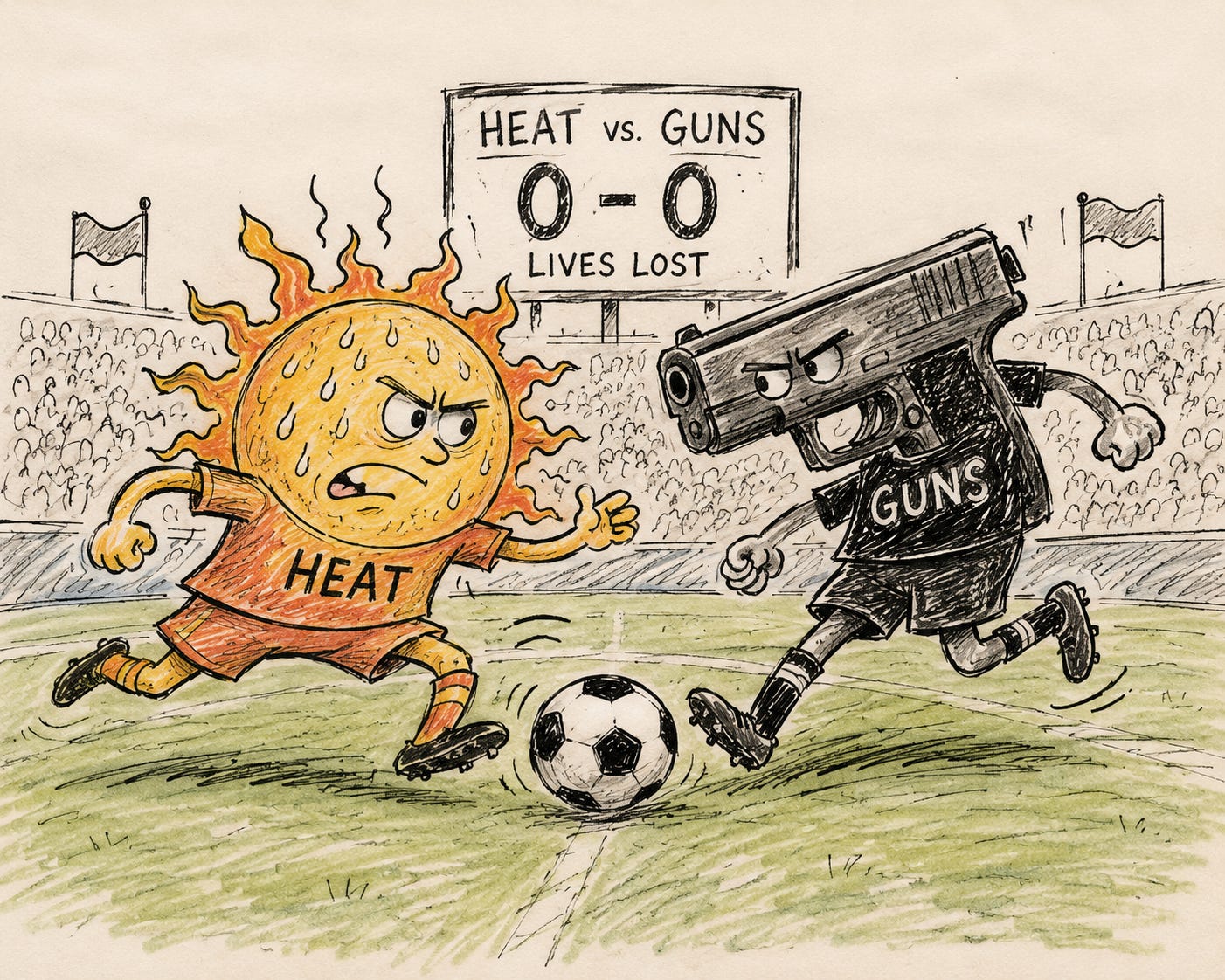 A competition nobody asked for: heat vs. guns?