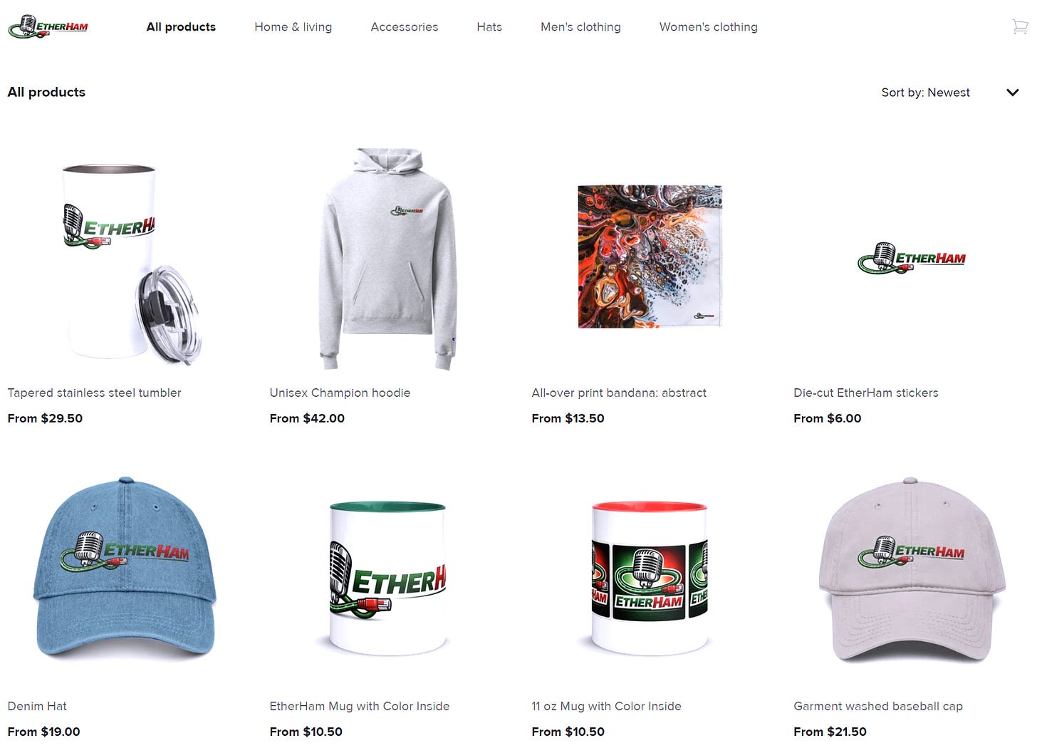 EtherHam store products EtherHam store products