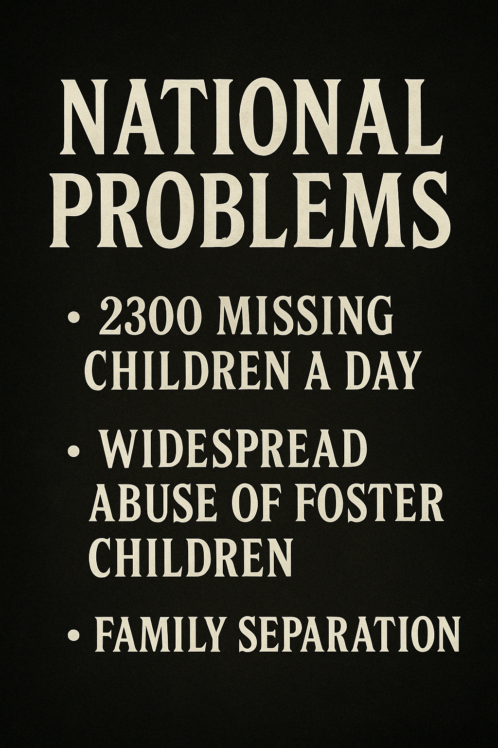 National Child Welfare Issues National Child Welfare Issues