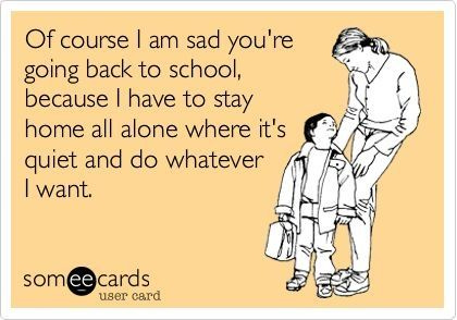 Back to school mom funny home kids mom alone quiet humor back to school |  School humor, I love to laugh, School memes