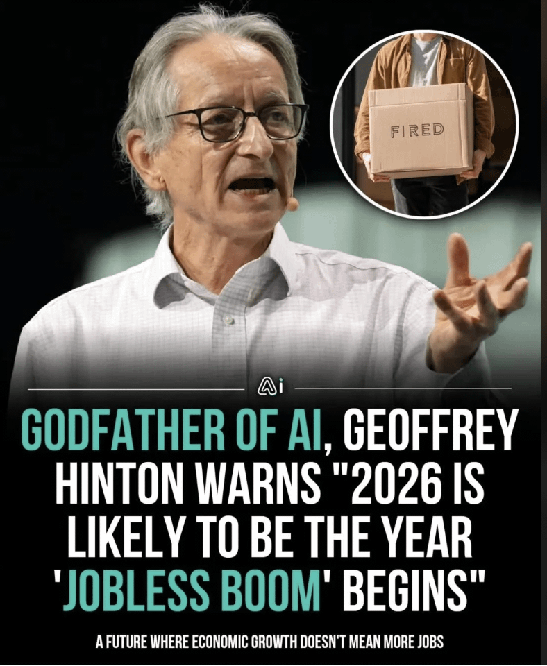 Geoffrey Hinton warns AI could trigger a major job shakeup as early as 2026 : r/jobs Geoffrey Hinton warns AI could trigger a major job shakeup as early as 2026 : r/jobs