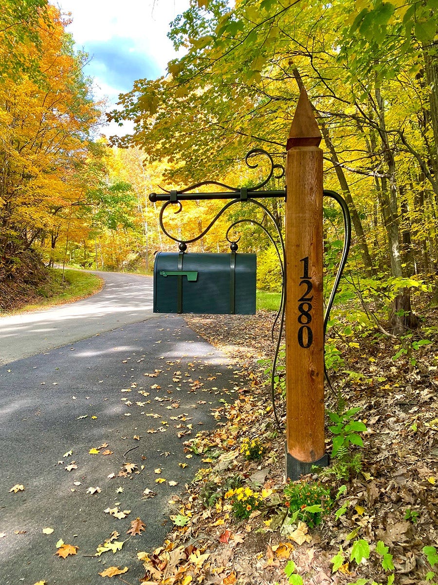 Flowing Winds Mailbox - Phillips Metal Works