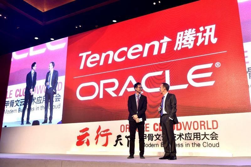 Oracle, Tencent Reach Agreement To Advance Cloud Services In China Oracle, Tencent Reach Agreement To Advance Cloud Services In China