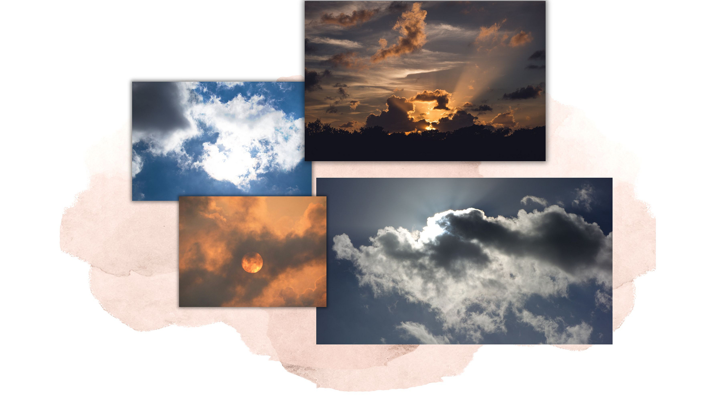 sun behind clouds