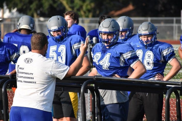 Green Bay Southwest football practice. Green Bay Southwest football practice.