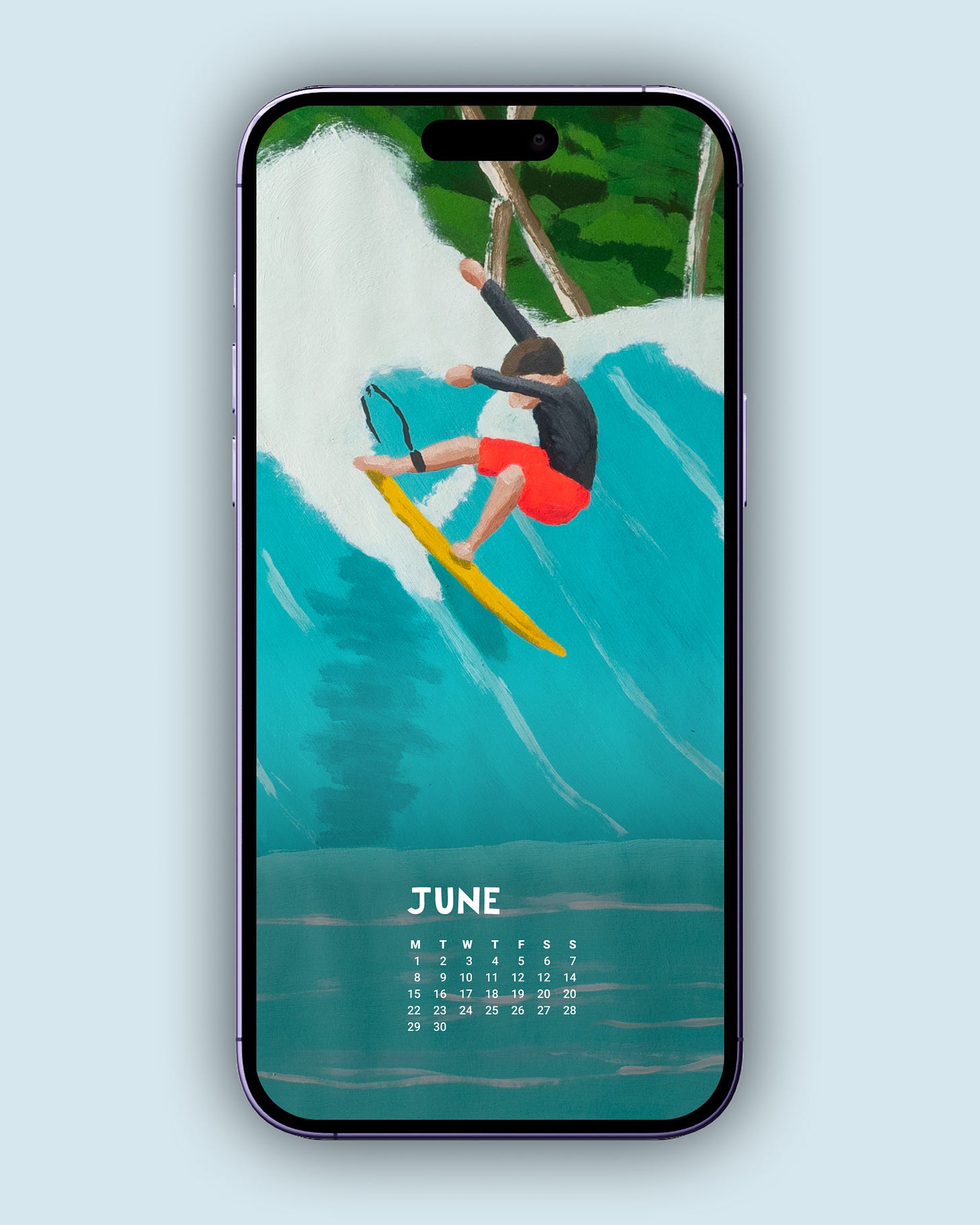 free iphone wallpaper - June by Alimo