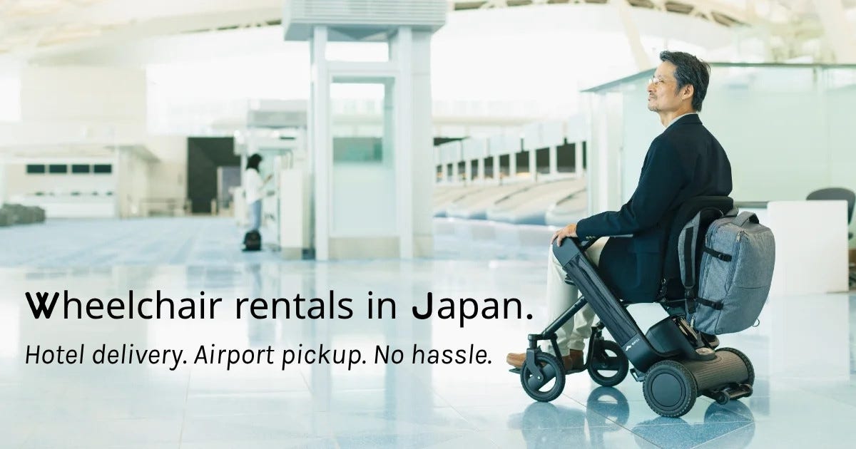 10:54 PMClaude responded: Person using a power wheelchair in a bright, modern airport terminal.Person using a power wheelchair in a bright, modern airport terminal.