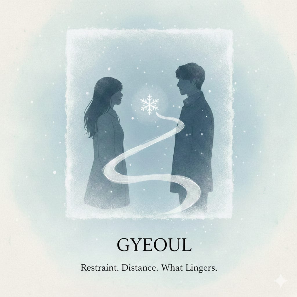 Thanks for reading Gyeoul. New pieces arrive quietly.