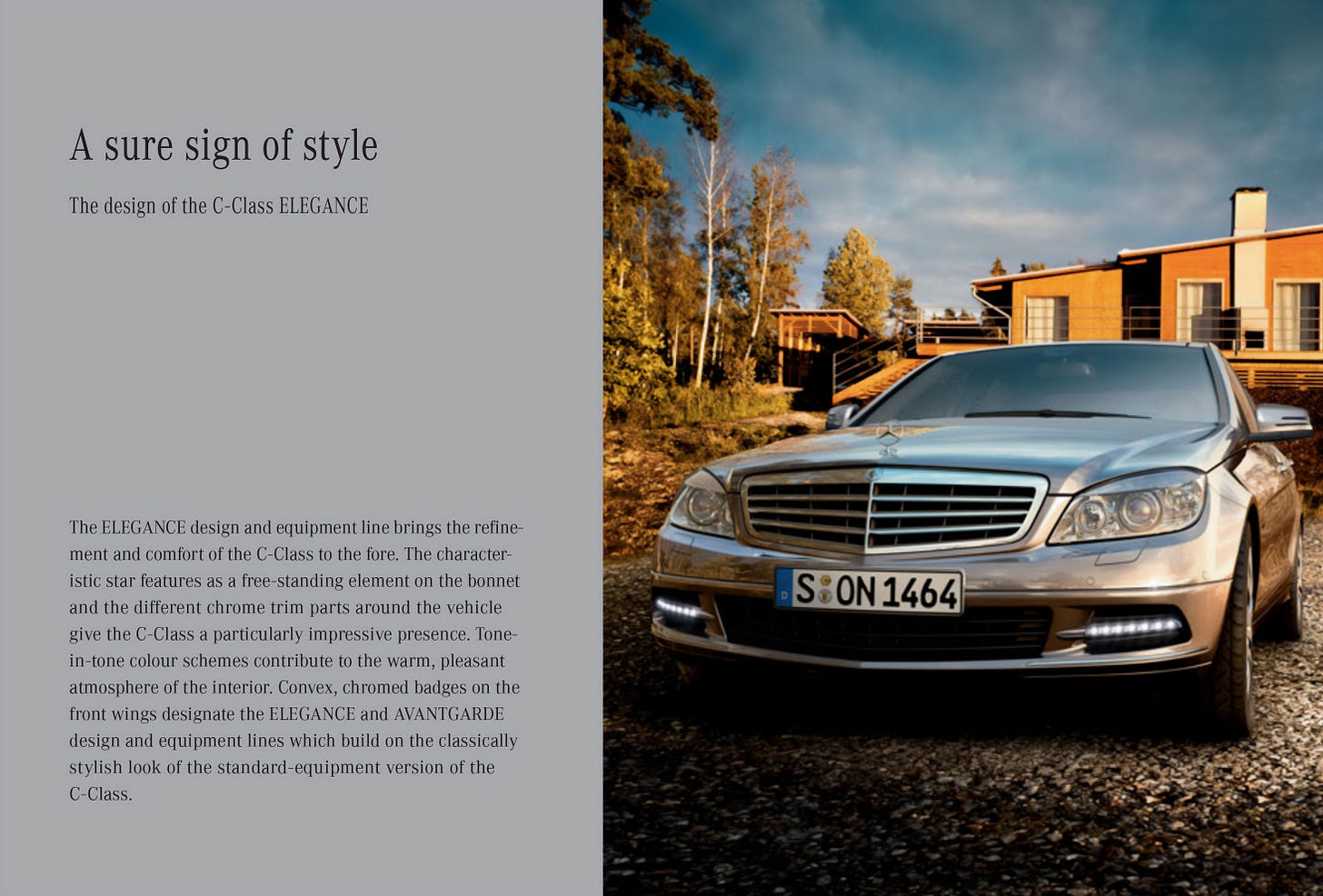 Mercedes W204 C-Class 2009 brochure Elegance Mercedes W204 C-Class 2009 brochure Elegance