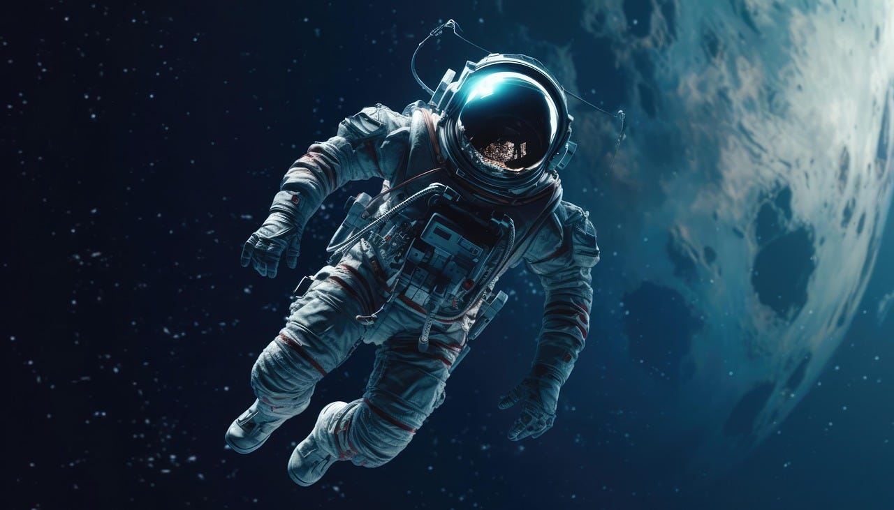 Free ai generated astronaut space illustration