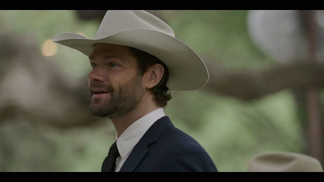 Cordell Walker reacting to Cassie calling him handsome.