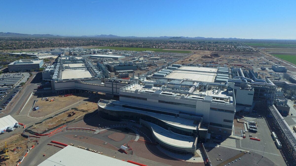 Intel Ocotillo Technology Fabrication 廠區（亞利桑那州 Chandler）— Intel-UMC 12nm 預計於此一廠區量產（圖：Intel Newsroom）
