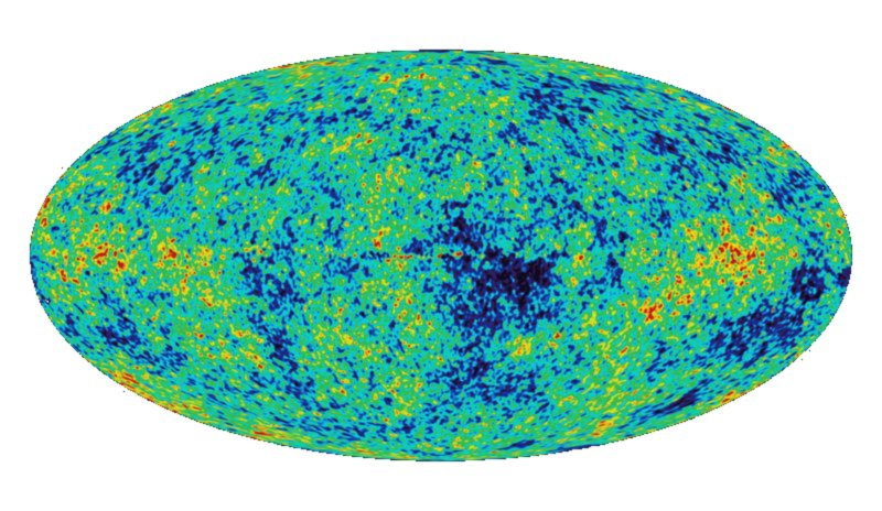 An illustration of the cosmic microwave background. An illustration of the cosmic microwave background.