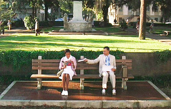 Forrest Gump's Bench and the Legend of the Chippewa Square Bus Stop